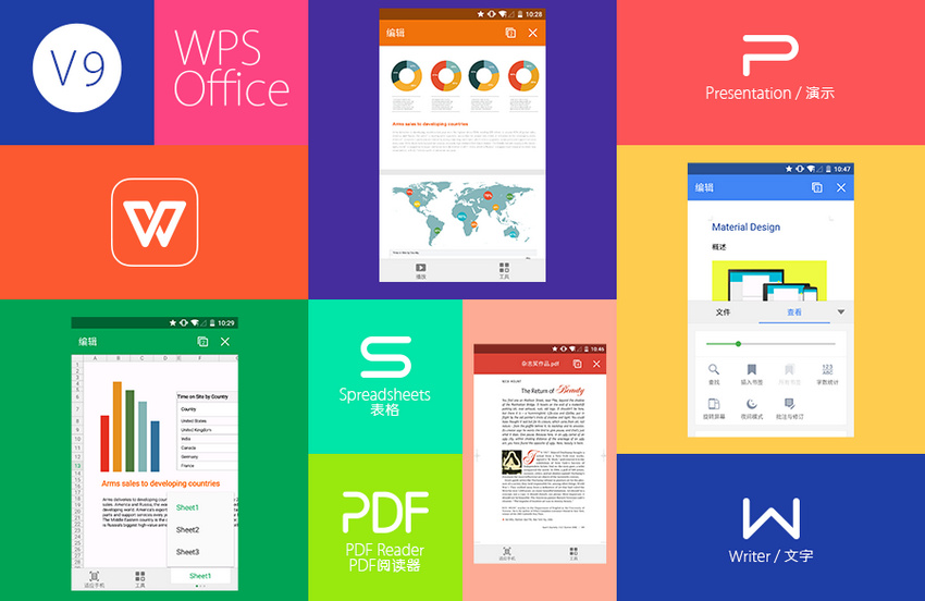 WPS Office v9.0,WPS Office v8.0,金山WPS移动版，安卓版WPS下载、iOS版WPS下载，WPS跨平台服务